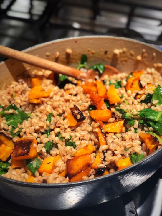 Tuesday Night Dinner: Farro Risotto With Butternut Squash - Real Life ...