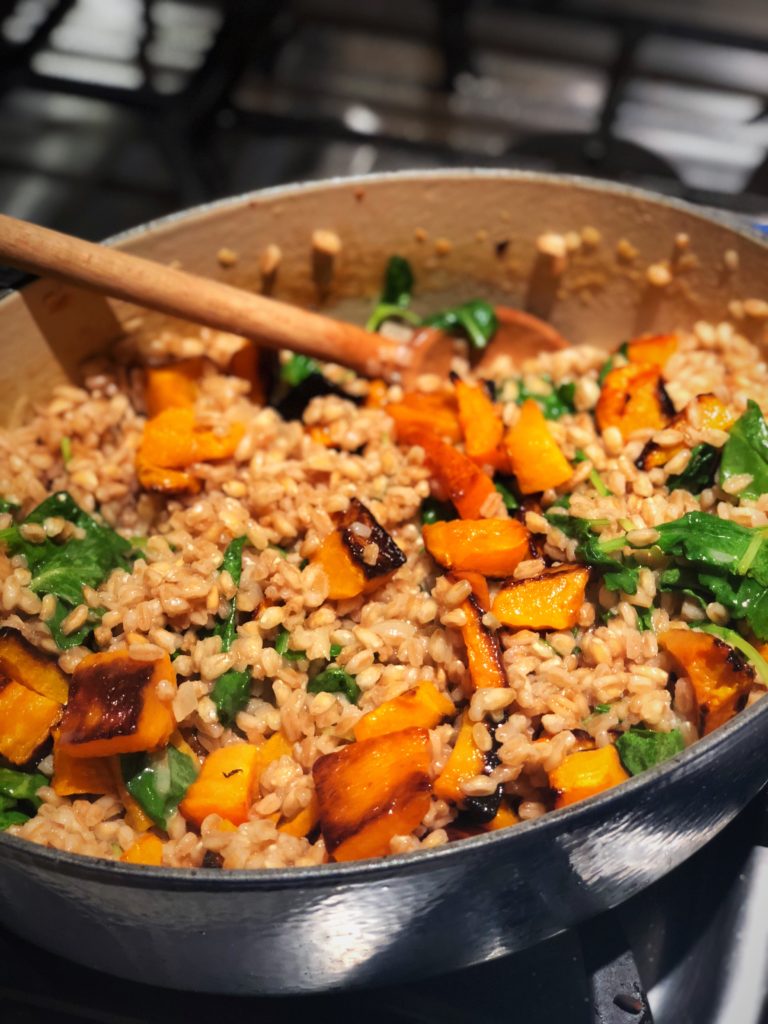 Tuesday Night Dinner: Farro Risotto with Butternut Squash - Real Life ...